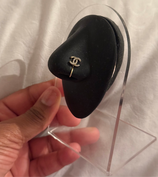Gold Double CC’s Nose Cuff